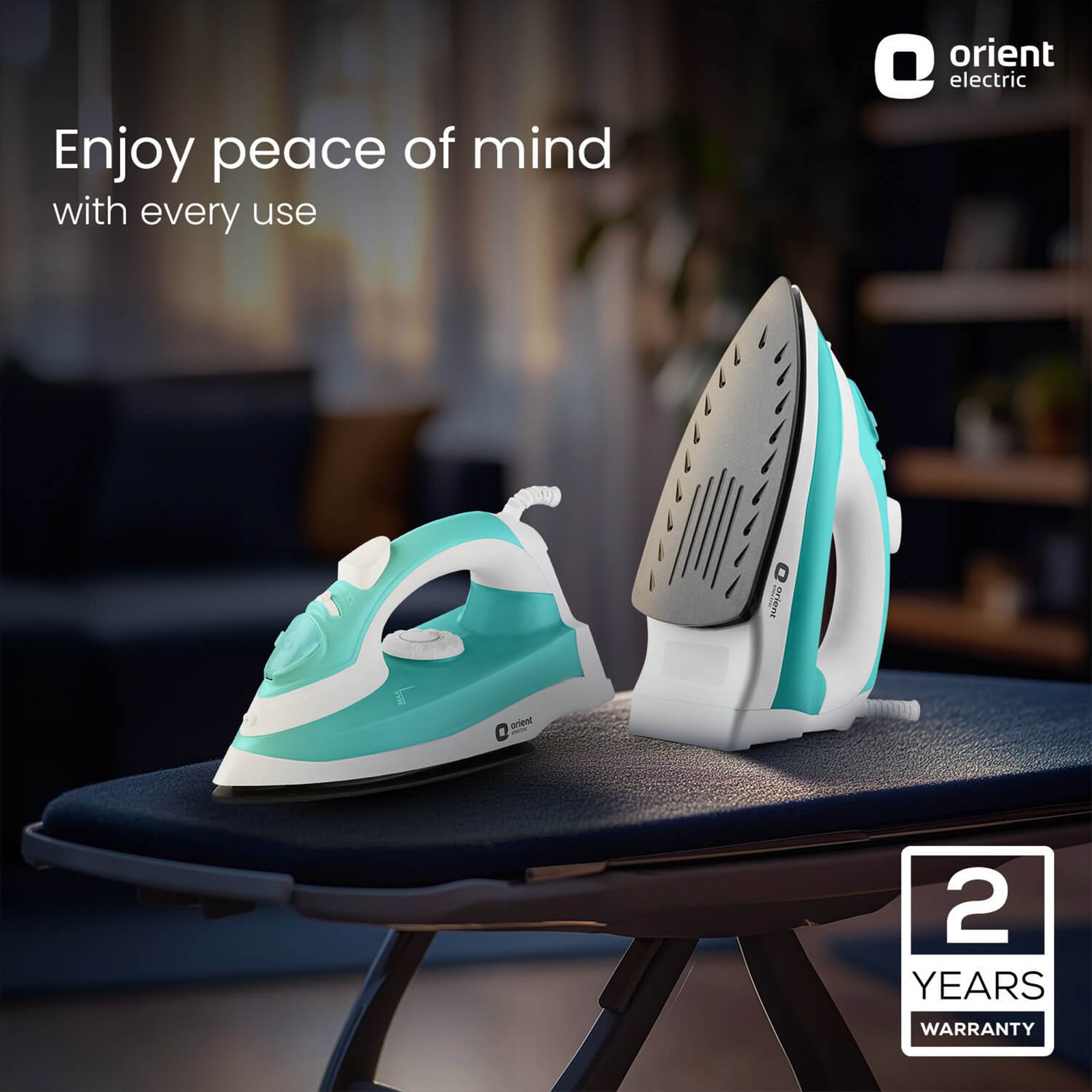 Buy Orient 1440 Watts 200ml Steam Iron (Temperature Control, Green